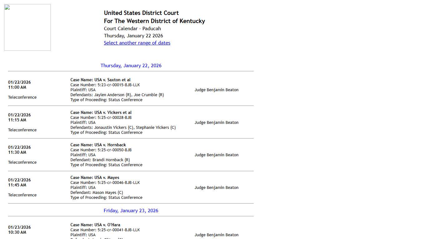 United States District Court for the Western District of Kentucky